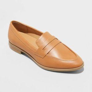 NWT - Clover Leaf Flar Loafers - Cognac Brown - A New Day